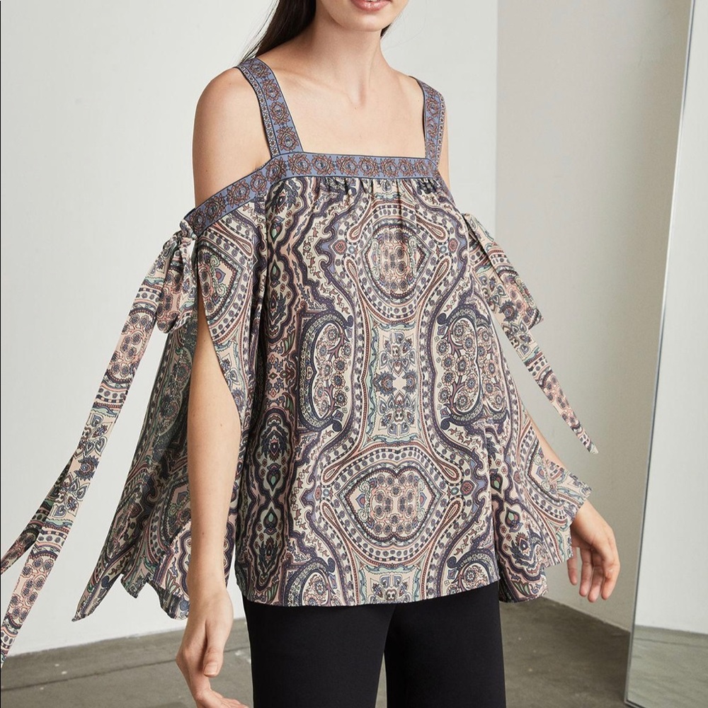 BCBGMAXAZRIA Kail Almond Top